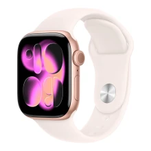 46mm/S/M MEV64 Series 11 Rose Gold Aluminum Case with Light Blush Sport Band (Rose Gold, Light Blush) 46mm/S/M MEV64 Series 11 Rose Gold Aluminum Case with Light Blush Sport Band (Rose Gold, Light Blush)